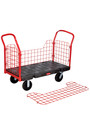 Chariot de manutention à panneaux latéraux grillagés Rubbermaid 4484