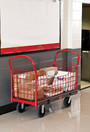Chariot de manutention à panneaux latéraux grillagés Rubbermaid 4484