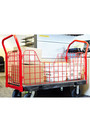 Chariot de manutention à panneaux latéraux grillagés Rubbermaid 4484