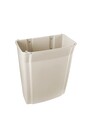 7822 Beige Plastic Wall Mounted Waste Receptacle 15 Gal