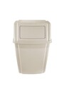 7822 Beige Plastic Wall Mounted Waste Receptacle 15 Gal