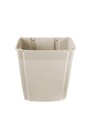 7822 Beige Plastic Wall Mounted Waste Receptacle 15 Gal