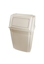 7822 Beige Plastic Wall Mounted Waste Receptacle 15 Gal