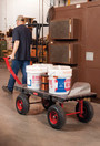 Chariot à plateforme avec poignée de traction Rubbermaid 4476 modèle 5th Wheel