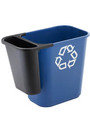 Poubelle latérale de recyclage, 3,4 gal