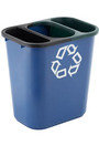 Poubelle latérale de recyclage, 3,4 gal