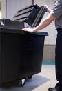 Couvercle pour chariot de buanderie cubique Rubbermaid