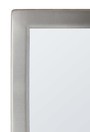 Miroir en verre avec cadre à angle fixe en acier inoxydable