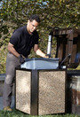 3970 LANDMARK Poubelle extérieure pour panneaux décoratifs 35 gal
