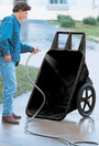Brouette de 7,5' cubes avec des roues pneumatiques Big Wheel