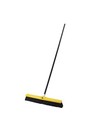 Plastic Push Broom 24" with Black Polypropylene Bristles