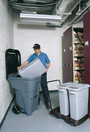 Slim Jim Confidential Document Container with Lid 9W15, 23 gal