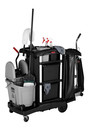 Chariot d'entretien avec bacs amovibles Executive Series