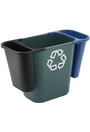 2956 Corbeilles de recyclage avec logo vert 6 gal
