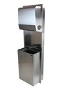Wall Mounted Unit Automatic Towel Dispenser and Waste Receptacle