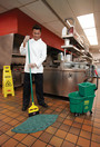 Maximizer Microfiber Wet Mop, Narrow Band, Looped-end, Green