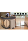 Poubelle à pédale avec ouverture horizontale Slim Jim, 24 gal
