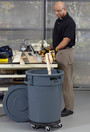 2640 BRUTE Mobile Dolly for Brute Round Waste Container