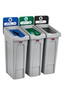 SLIM JIM Closed Lids for Mixed Recycling Station