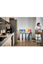Kit de 4 poubelles de recyclage SLIM JIM
