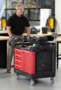 Working Cart with Drawers and Lockable Doors Rubbermaid 4533-88