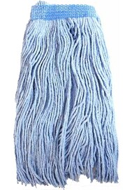 Synthetic Mop, Cut-End,  Narrow Band, Blue #CA001709BLE