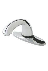 Robinet automatique en chrome poli Milano avec plaque de 8" #TC181896800