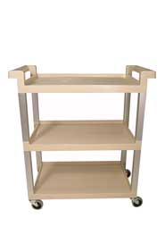 Chariot de service à 3 tablettes Rubbermaid 9T65-71 #RB9T6571BEI