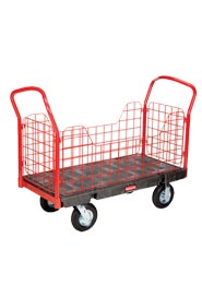 Chariot de manutention avec panneaux latéraux Rubbermaid 4485 #RB004485NOI