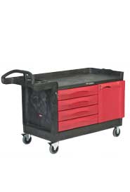 Working Cart with Drawers and Lockable Doors Rubbermaid 4533-88 #RB454888NOI