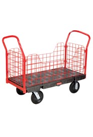 Chariot de manutention avec panneaux latéraux Rubbermaid 4486 #RB004486NOI