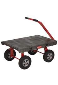 Chariot à plateforme avec poignée de traction Rubbermaid 4476 modèle 5th Wheel #RB004476000