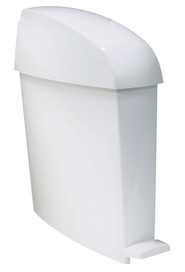 Poubelle sanitaire blanche avec pédale #TC750243BLA