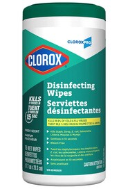 CLOROX PRO Lingettes désinfectantes avec quaternaire #CL001169000