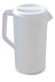 White Pitcher with Cover #RB3063RDBLA