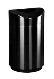 ECLIPSE Poubelle décorative ronde en acier inoxydable 30 gal #RB0R2030NOI