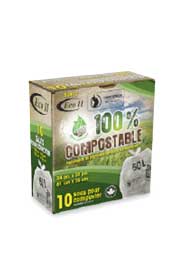 Sacs à ordures compostables pour cuisine 24 x 30 #GO824108000