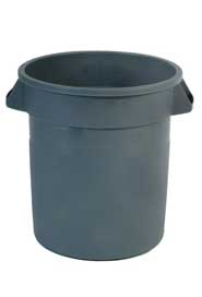 Poubelle sans logo pour usine alimentaire Rubbermaid 2610-88 Brute ACIA #RB261088GRI