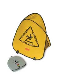 Folding Trilingual Safety Cone #RB009S07JAU