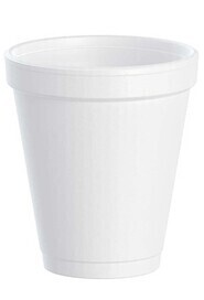 Flat Styrofoam Cup #FI00700M000