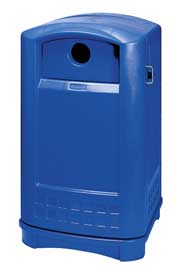 Bottle and Can Recycling Container Plaza #RB396873BLE