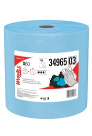 Wypall X60 Blue Roll Washcloths #KC034965000