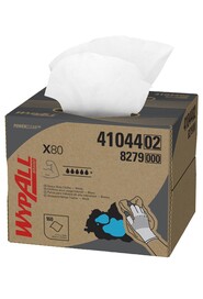 Wypall X80 White Pop-Up Box Heavy Duty Cleaning Cloths #KC041044000