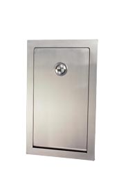 Stainless Steel Vertical Half-Built-in Baby Changing Station Bobrick KB111-SSRE #BOKB111SSRE