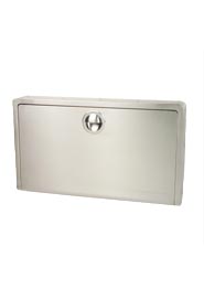 Stainless Steel Horizontal Wall Mounted Baby Changing Station Bobrick KB110-SSWM #BOKB110SSWM