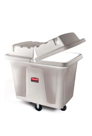 Chariot de buanderie cubique 12 pieds cubes Rubbermaid 4612 #RB004612BLA