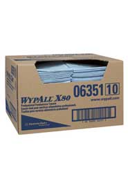 Chiffons pour services alimentaires WypAll X80, bleu #KC006351000