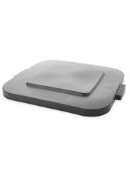 Couvercle pour poubelles carrées 28 gallons Brute #RB003527GRI