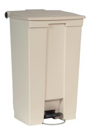 Rubbermaid 6146 Mobile Step-On Waste Container, 23 gal #RB006146BEI