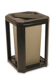 Poubelle avec cendrier Classic Landmark Series 3966 #RB003966SAB